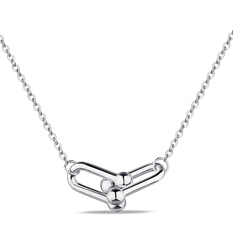 Срібне кольє Trendy Style без каменів (арт. 7507/1993)