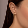 Серьги из желтого золота Капля (арт. 111448ж) – изображение 2