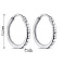 Серебряные серьги-кольца (арт. 7502/1-5001.0.9) – изображение 2