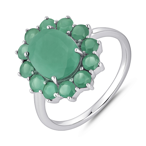 Массивное серебряное кольцо Цветок (арт. 7501/1990124Изм) – изображение 1