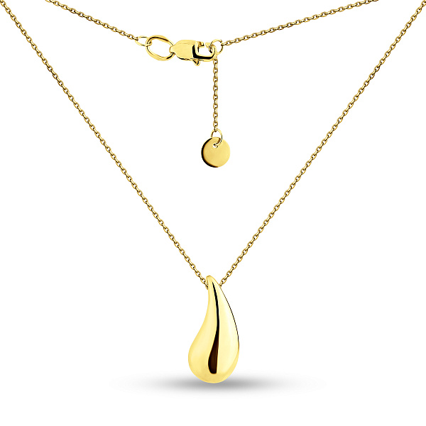 Золотое колье Капля (арт. 361448ж) – изображение 2
