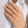 Золотое кольцо с фианитами (арт. 154986) – изображение 2