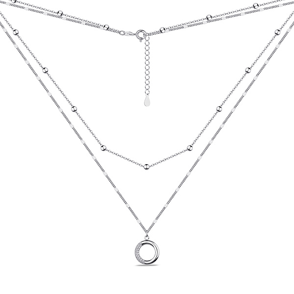 Многослойное колье из серебра Trendy Style (арт. 7507/1859) – изображение 2