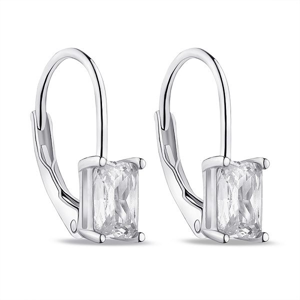 Серебряные серьги с фианитами (арт. 7502/4901) – изображение 1