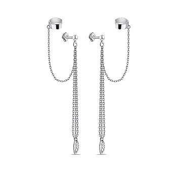 Серебряные серьги с каффой Trendy Style (арт. 7518/578сп)