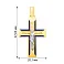 Крестик из золота с распятием и эмалью (арт. 505009жс) – изображение 2
