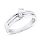 Серебряное кольцо с фианитом (арт. 7501/3798) – изображение 2