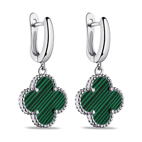 Срібні сережки Конюшина (арт. 7502/4265/15млх) – зображення 1