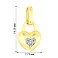 Кулон золотий Сердечко з фіанітами (арт. 440554ж) – зображення 2