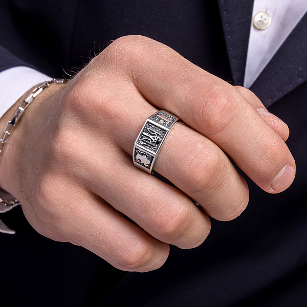 Печатка из серебра Герб Украины-Трезубец (арт. 7906/2070) – изображение 2