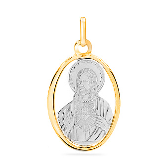 Фото Золотая ладанка иконка Иисус Христос (арт. 422550ж)