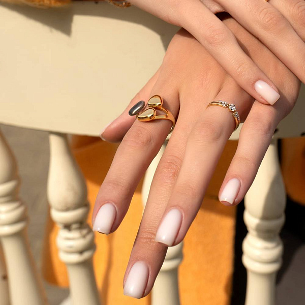 Кольцо из желтого золота с фианитами (арт. 140761ж) – изображение 2