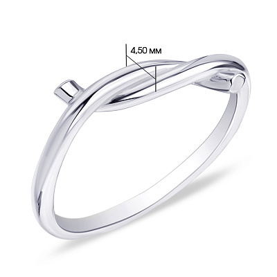 Серебряное кольцо Trendy Style без камней (арт. 7501/4713)