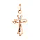Золотий натільний хрестик з розп'яттям (арт. 520500) – зображення 1