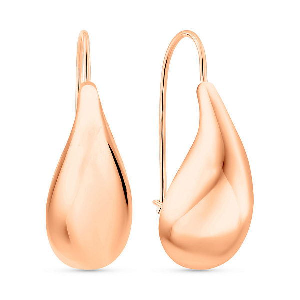 Серьги из красного золота Капля (арт. 1091457/2) – изображение 1
