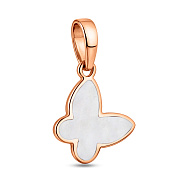 Фото Золотой подвес Бабочки с эмалью (арт. 441208еп)