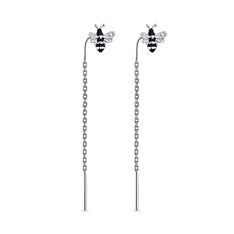 Серьги-протяжки из серебра (арт. 7502/С2Ч/1326еч)