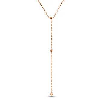 Золоте кольє-краватка без каменів (арт. 360177)