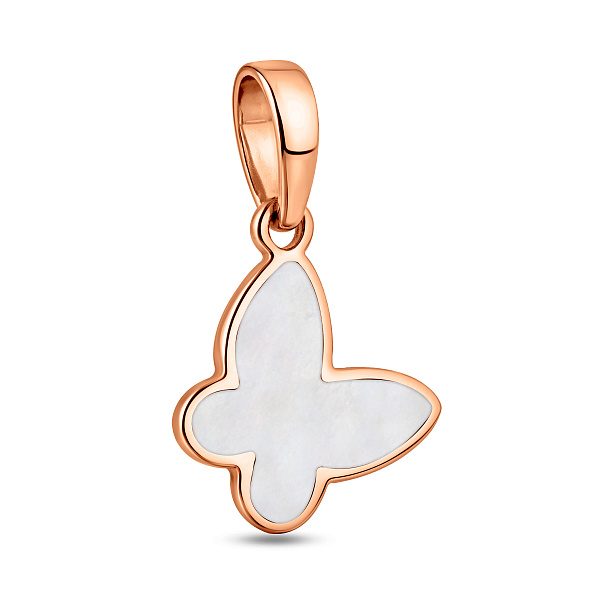 Золотой подвес Бабочки с эмалью (арт. 441208еп) – изображение 1