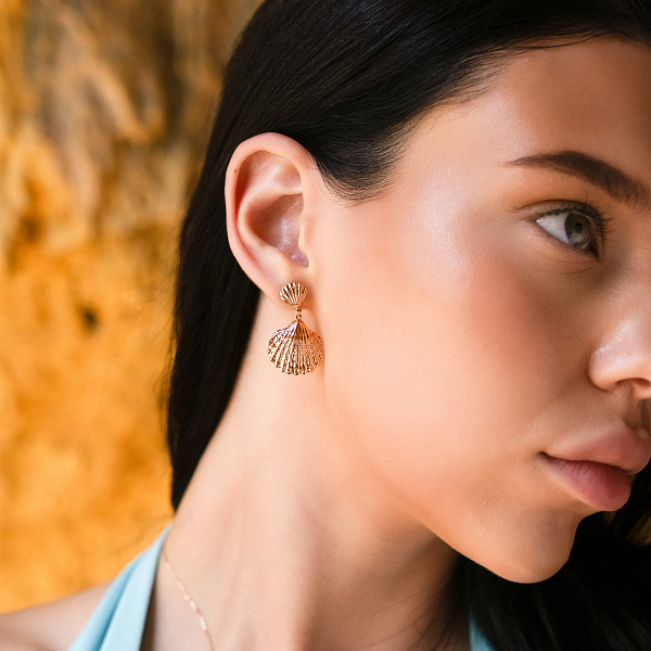 Золотые серьги с подвесками (арт. 1101025) – изображение 3