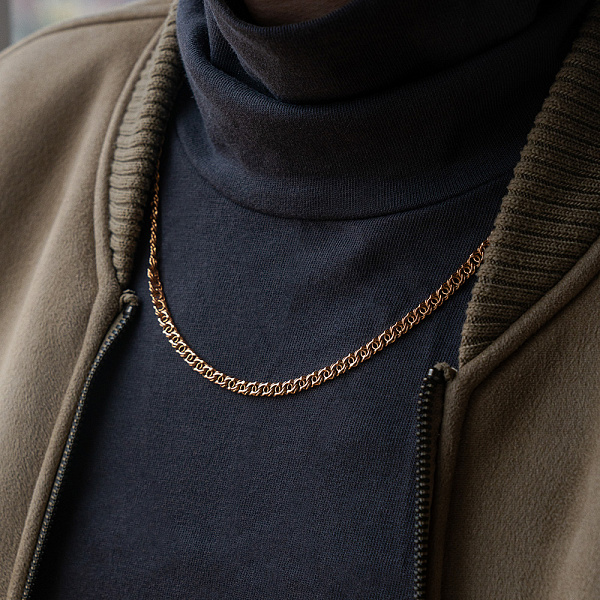 Ланцюжок з червоного золота плетіння Бісмарк козацький (арт. 30/1056) – зображення 2