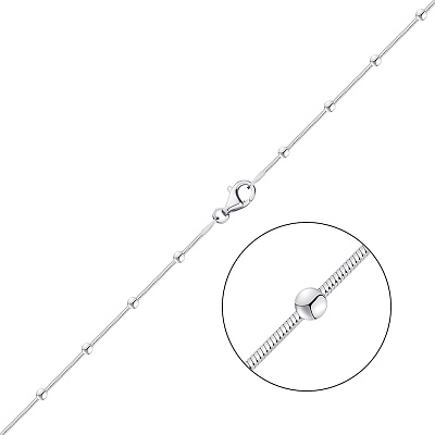 Срібний ланцюжок плетіння Снейк фантазійний (арт. 03021804)