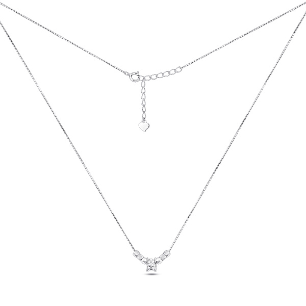 Серебряное колье с подвесками с фианитами (арт. 7507/2641) – изображение 2