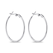 Фото Сережки-кольца из серебра (арт. 7502/1814/35)