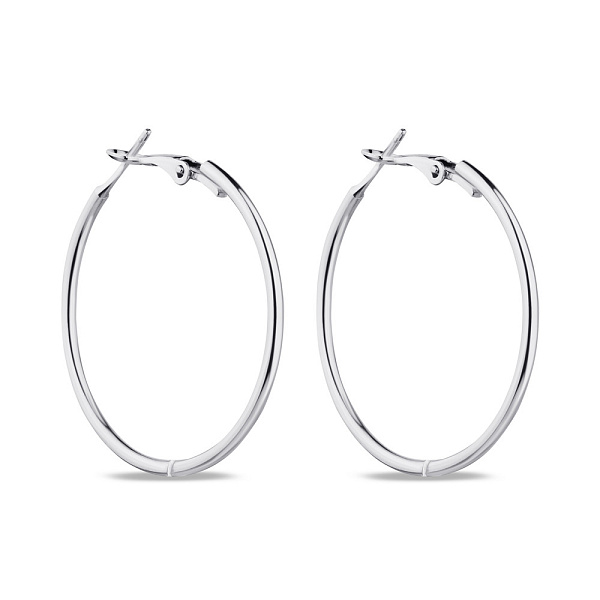 Сережки-кольца из серебра (арт. 7502/1814/35) – изображение 1