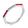 Серебряное кольцо с ониксом и фианитами (арт. 7501/6621ок) – изображение 1