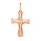 Крестик из красного и белого золота (арт. 506002кб) – изображение 1