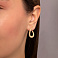 Золотые серьги без камней (арт. 110468ж) – изображение 2