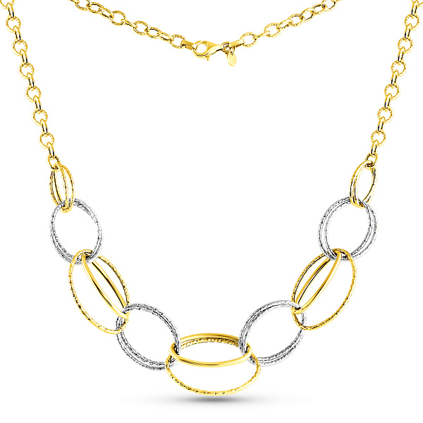 Колье Francelli из комбинированного золота (арт. 352486жб) – изображение 1
