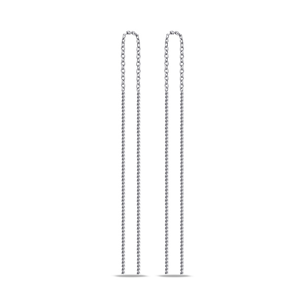 Серебряные серьги-протяжки (арт. 7502/3520) – изображение 1