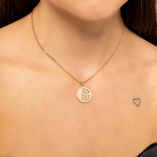 Подвес из красного золота без камней (арт. 424978) – изображение 2