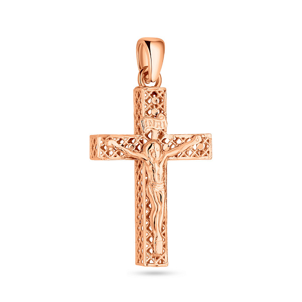 Масивний золотий хрестик з розп'яттям  (арт. 500662) – зображення 1