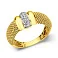 Золота каблучка з фіанітами (арт. 156718ж) – зображення 1