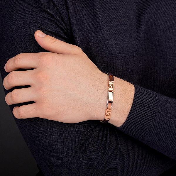 Браслет из красного и белого золота (арт. 325647кб) – изображение 4