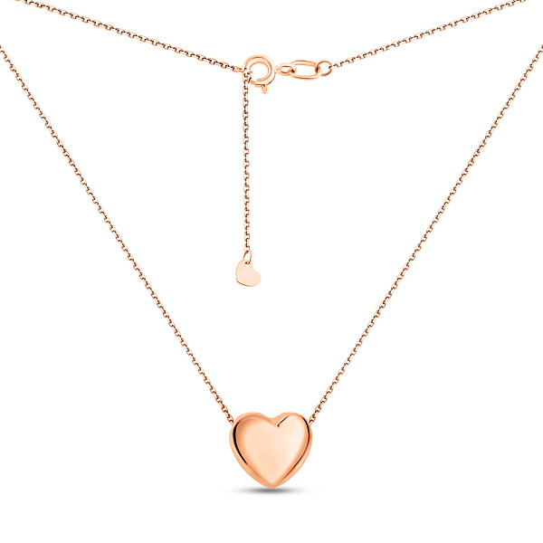 Двустороннее колье из красного золота Сердце (арт. 360195) – изображение 2