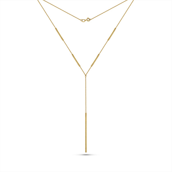 Кольє-краватка Francelli з жовтого золота (арт. 360319/1ж) – зображення 2