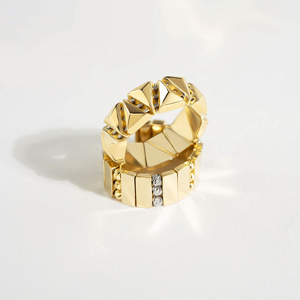 Кольцо Francelli из желтого и белого золота (арт. 155710жб) – изображение 3