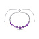 Серебряный браслет с аметистами (арт. 7509/2129028А) – изображение 2
