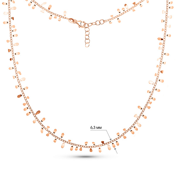 Колье из красного золота (арт. 352536) – изображение 4