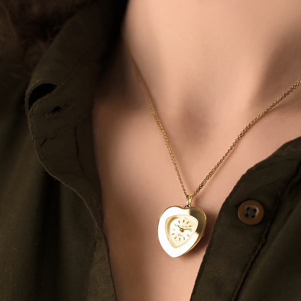 Часы-колье из желтого золота (арт. 260222ж) – изображение 3