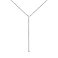 Серебряное колье "Палочка" без вставок (арт. 7507/1359) – изображение 1