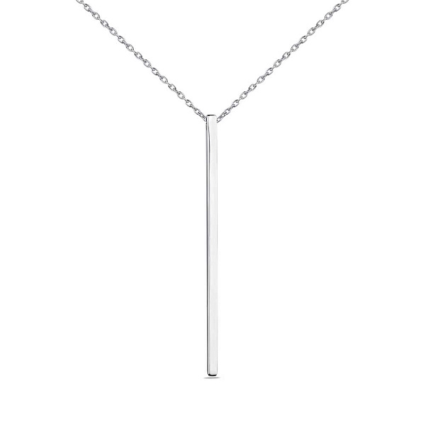 Серебряное колье "Палочка" без вставок (арт. 7507/1359) – изображение 1