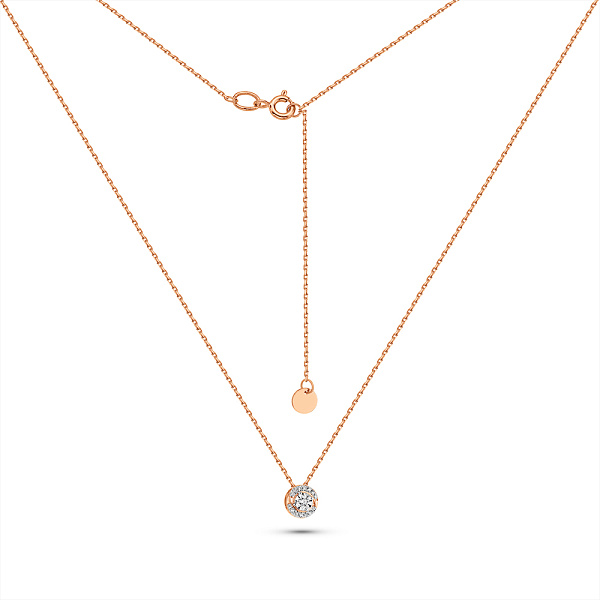 Золоте кольє з діамантами (арт. Ц011360005) – зображення 2