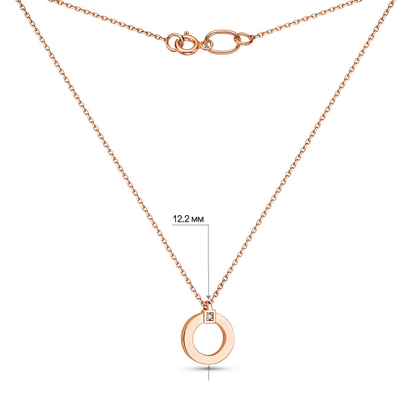 Кольє з червоного золота (арт. 352239) – зображення 3