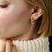Золотые серьги с фианитами (арт. 110307ж) – изображение 2