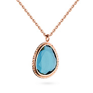 Золоте кольє з кварцом (арт. 351937Пкс)